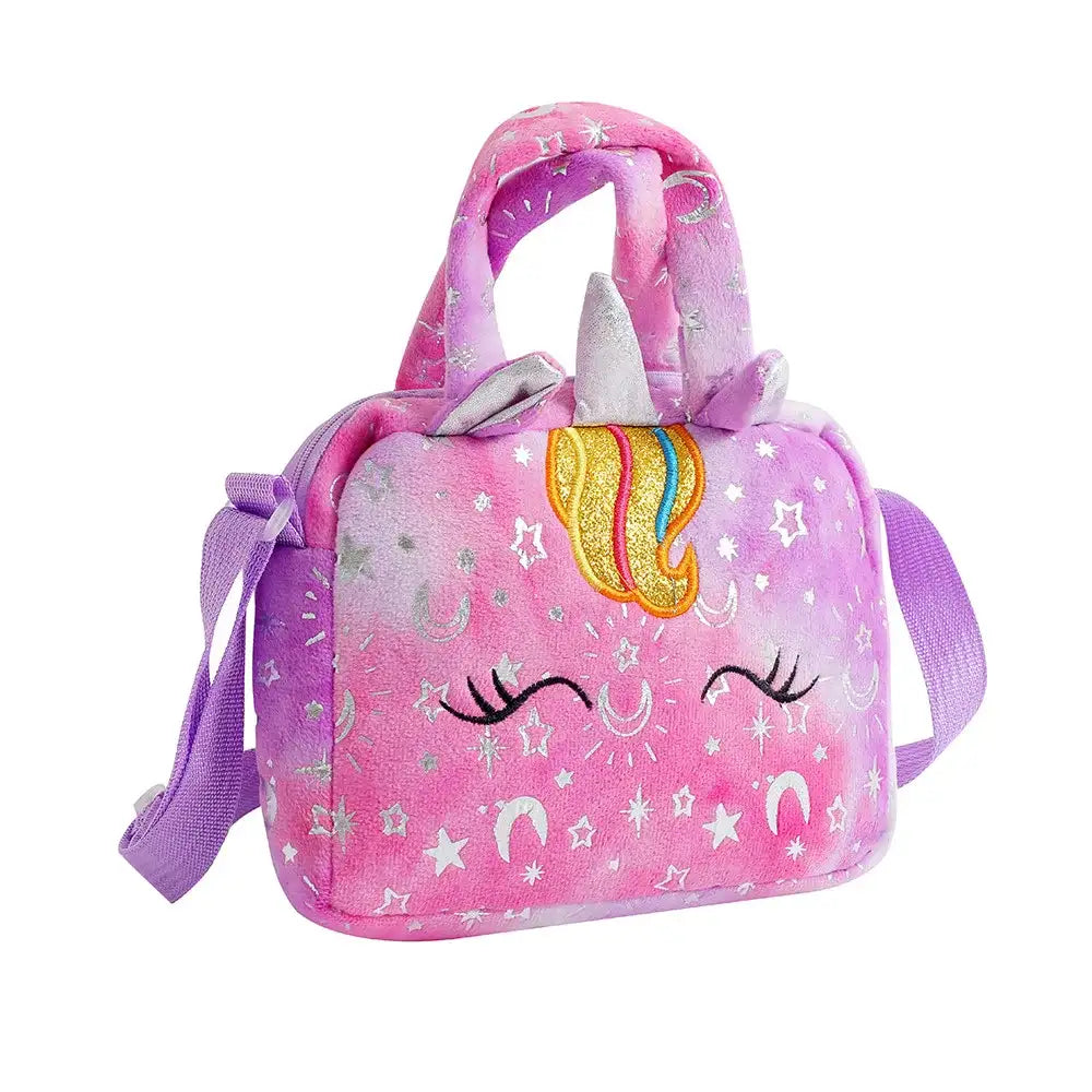 Fashion Sweet Unicorn Handbags For Girls Cute Kid Crossbody Shoulder Bag Children Birthday Party Gift Little Girl Small Purse
