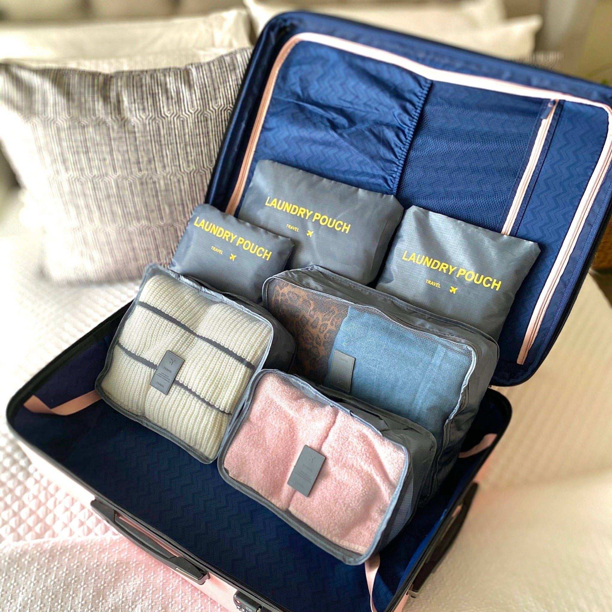 6 Piece Travel Organizer - Curated Sparkle Parlor