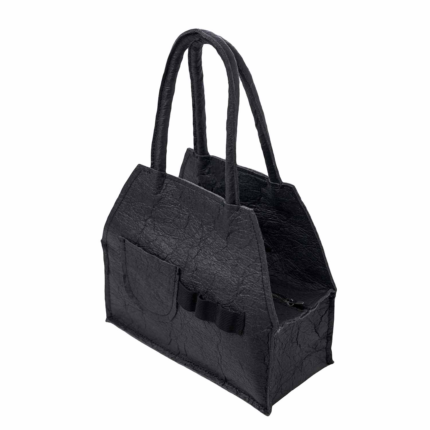 Black Pinatex Handbag - Curated Sparkle Parlor