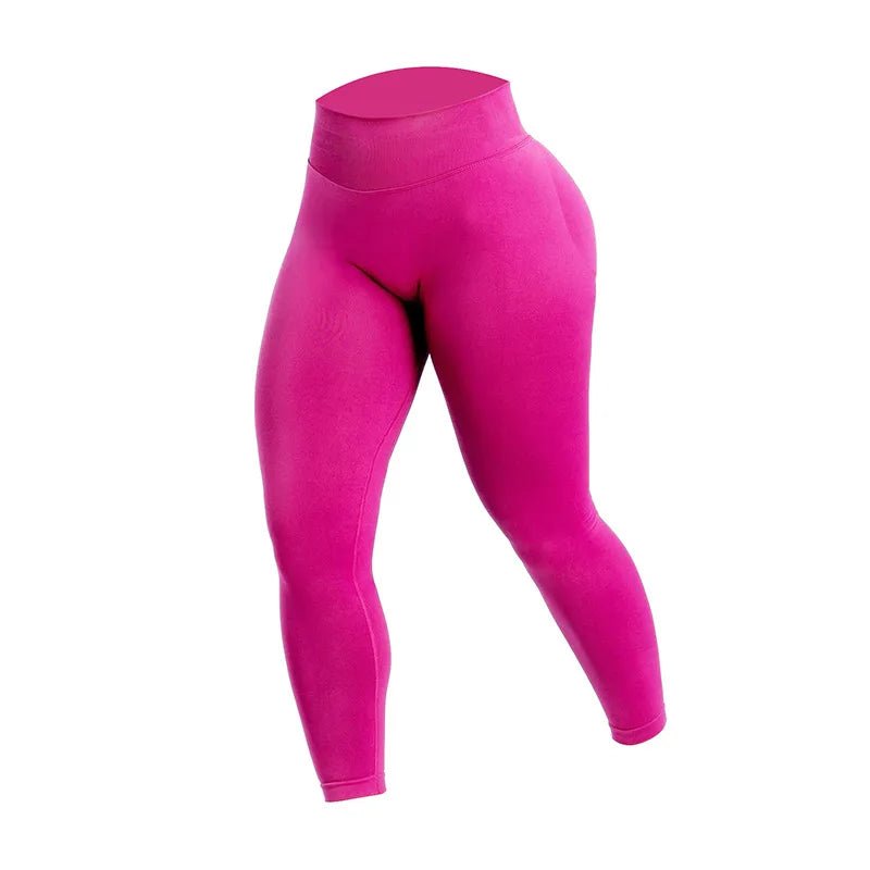 Women's High Waist Athletic Leggings - Peach Buttocks Yoga Pants - Curated Sparkle Parlor
