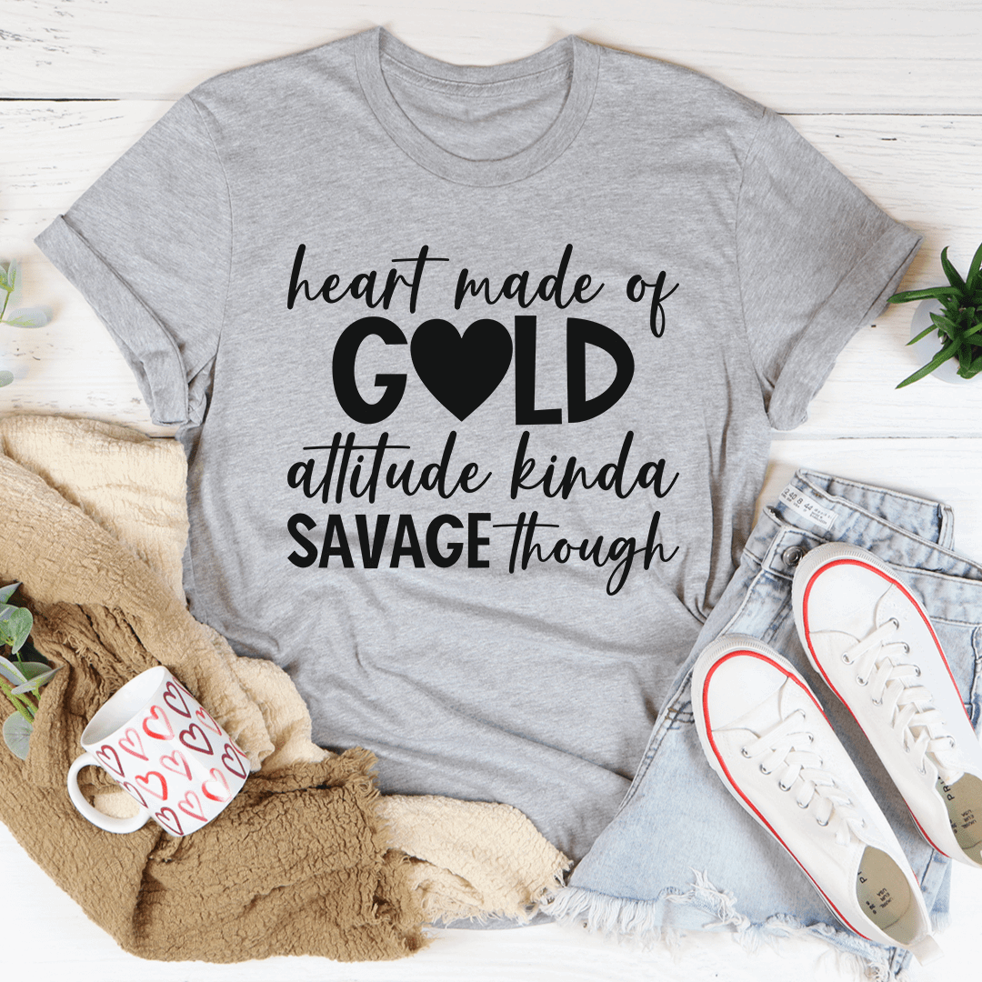 Heart Made Of Gold Tee - Curated Sparkle Parlor