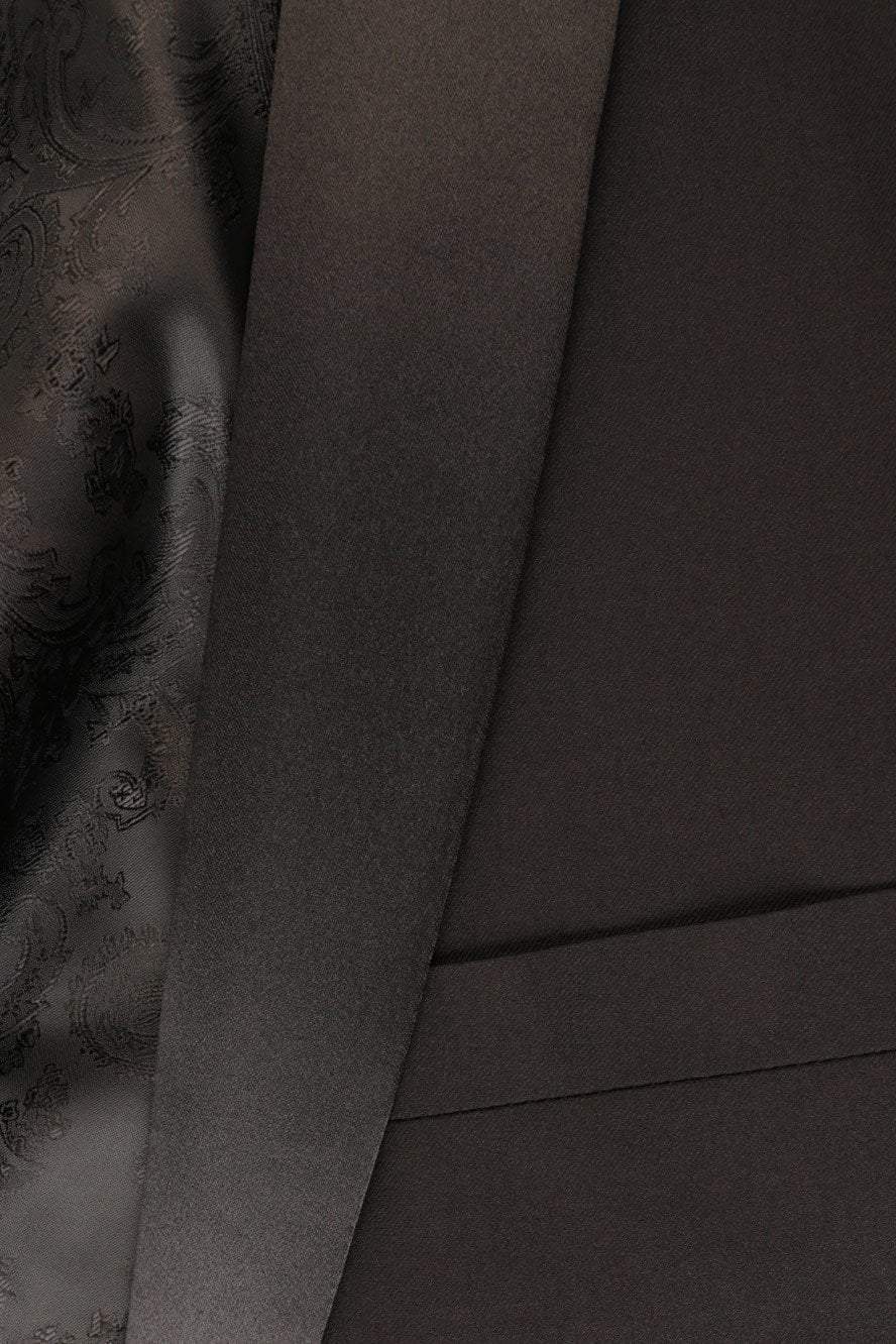 "London" Black Tuxedo Jacket - Curated Sparkle Parlor