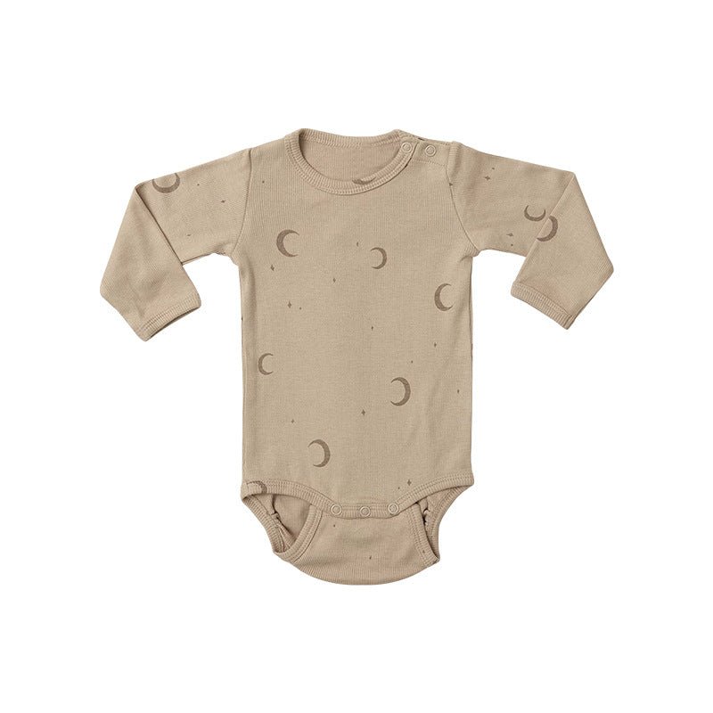 Baby Cartoon & Floral Pattern Long Sleeve Onesies With Pants Sets - Curated Sparkle Parlor