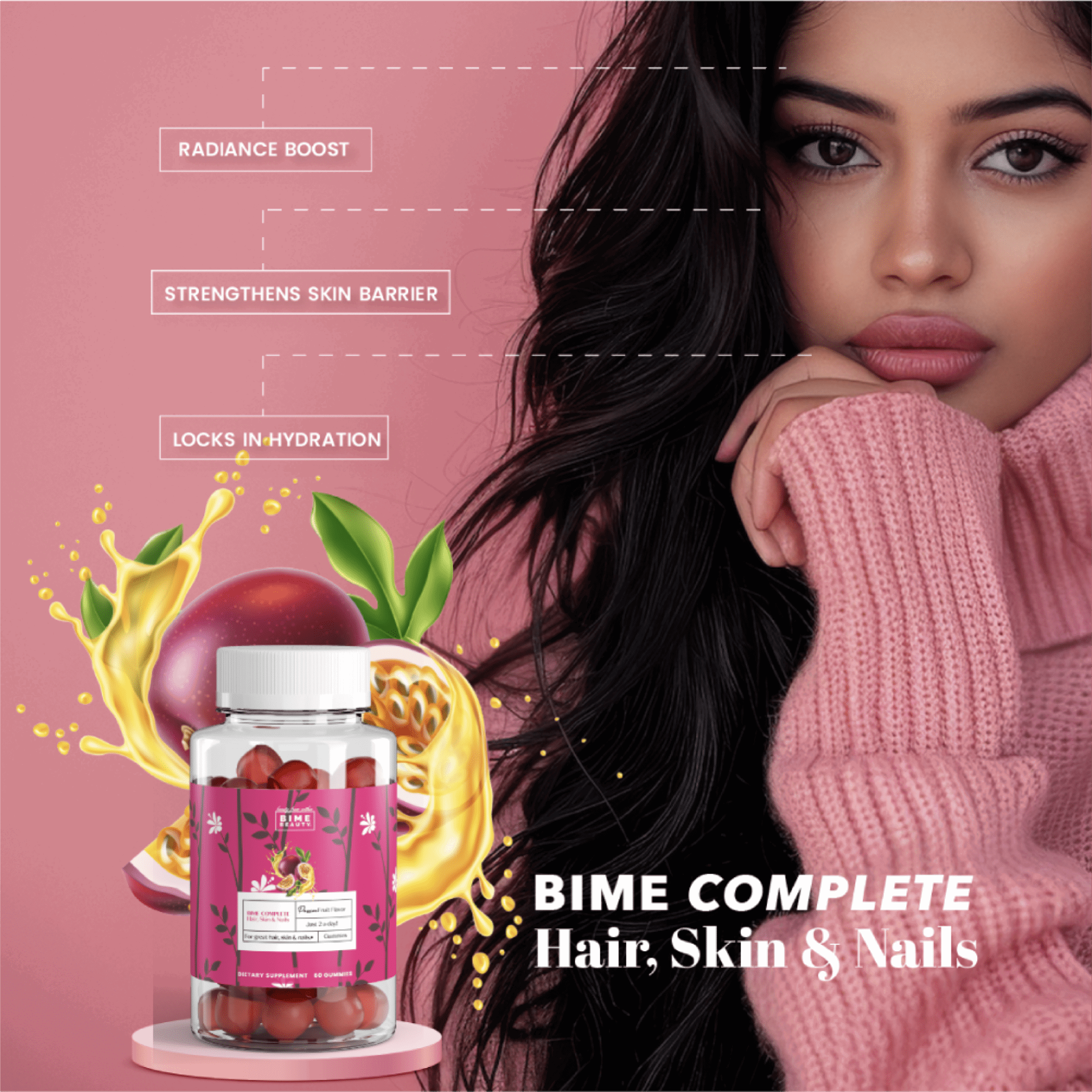 Bime Complete Hair, Skin & Nail Formula - Curated Sparkle Parlor