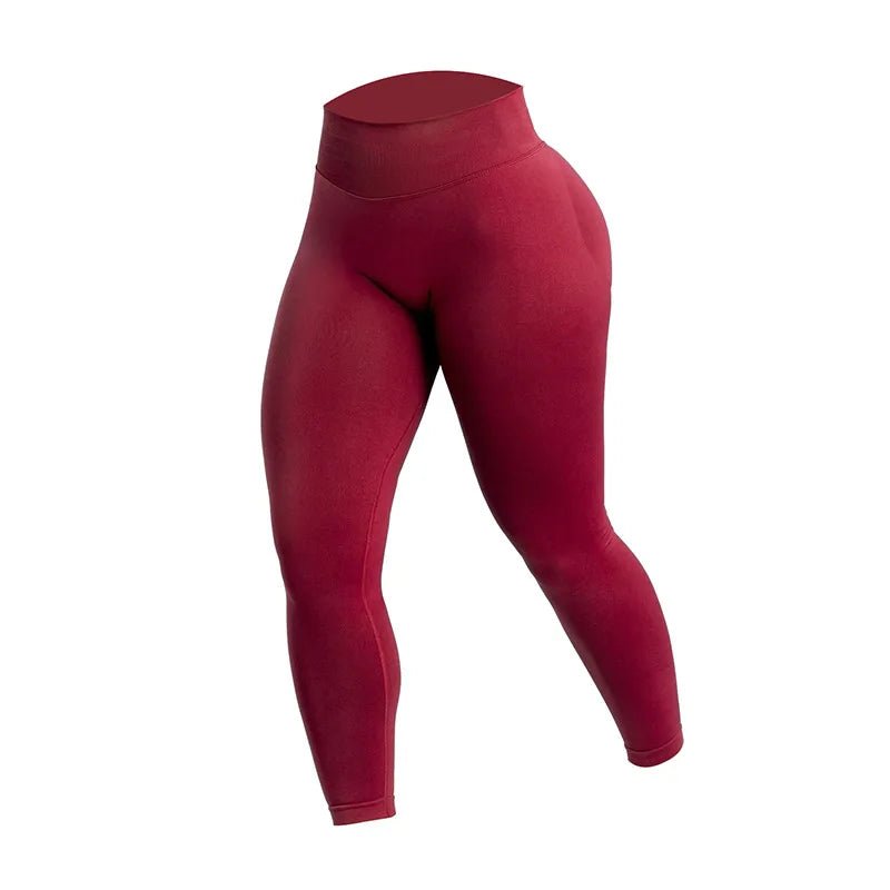 Women's High Waist Athletic Leggings - Peach Buttocks Yoga Pants - Curated Sparkle Parlor
