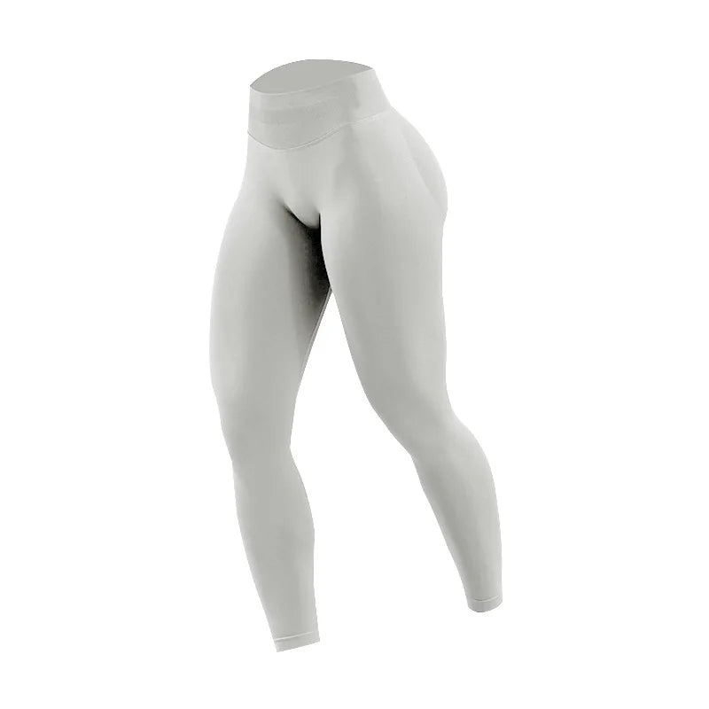 Women's High Waist Athletic Leggings - Peach Buttocks Yoga Pants - Curated Sparkle Parlor