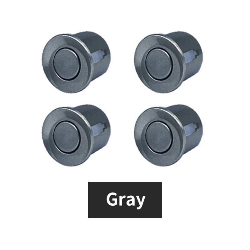 Hippcron 4PCS 22mm Car Parking Sensors Backup Radar System Black Red Blue Gold Grey Silver Champagne Gold White Color Sensor - Curated Sparkle Parlor