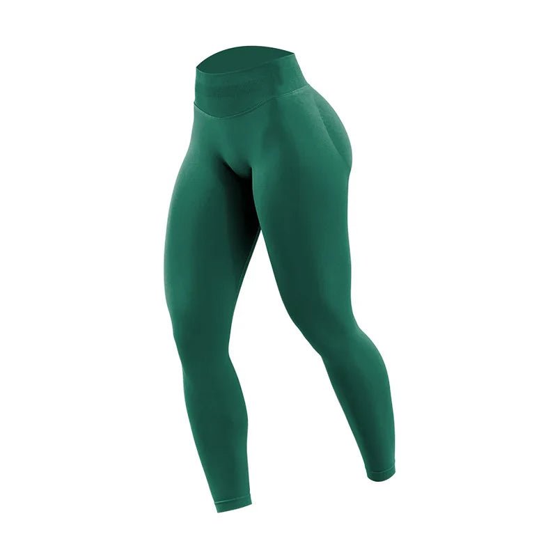 Women's High Waist Athletic Leggings - Peach Buttocks Yoga Pants - Curated Sparkle Parlor