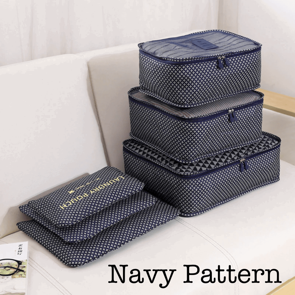 6 Piece Travel Organizer - Curated Sparkle Parlor