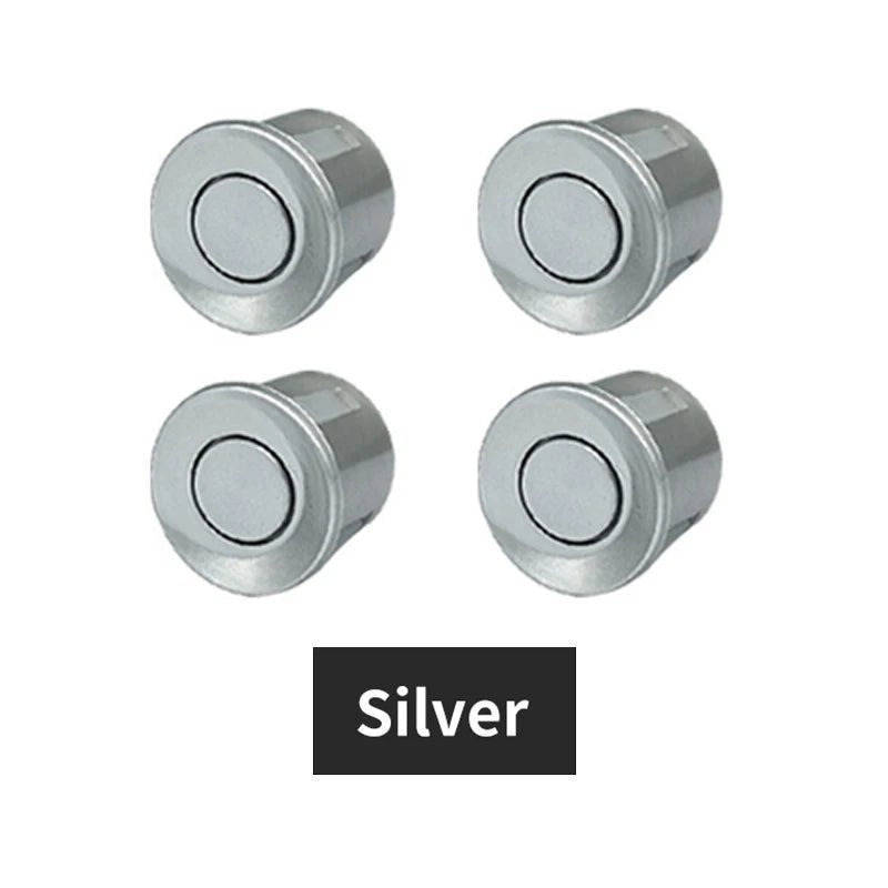 Hippcron 4PCS 22mm Car Parking Sensors Backup Radar System Black Red Blue Gold Grey Silver Champagne Gold White Color Sensor - Curated Sparkle Parlor